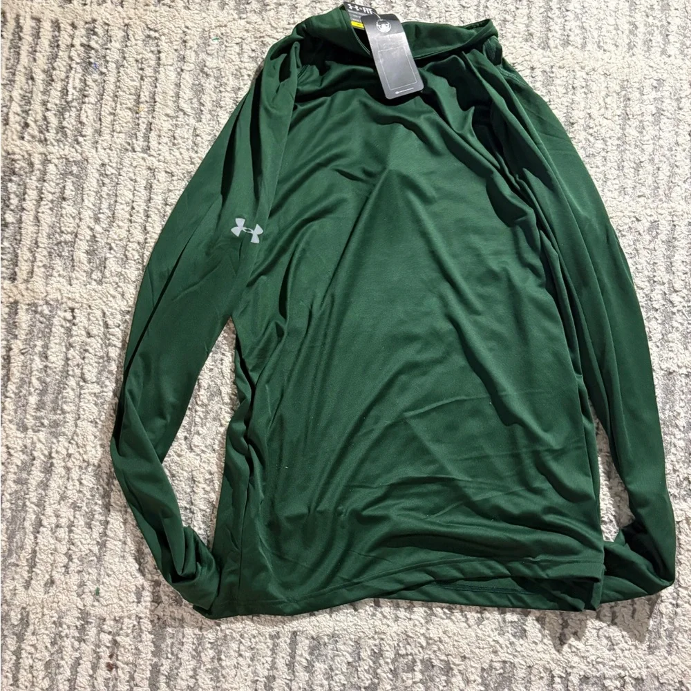 NWT Under Armour dark green long sleeve athletic top shirt size XL - Picture 5 of 5